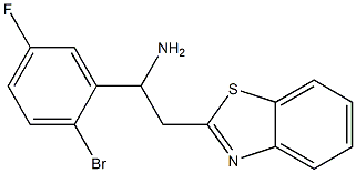 2-(1,3-benzothiazol-2-yl)-1-(2-bromo-5-fluorophenyl)ethan-1-amine Struktur