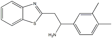 2-(1,3-benzothiazol-2-yl)-1-(3,4-dimethylphenyl)ethan-1-amine Struktur