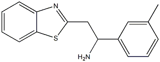 2-(1,3-benzothiazol-2-yl)-1-(3-methylphenyl)ethan-1-amine Struktur