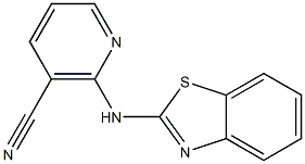 2-(1,3-benzothiazol-2-ylamino)nicotinonitrile Struktur