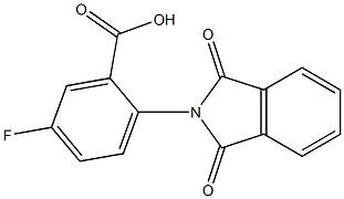 2-(1,3-dioxo-2,3-dihydro-1H-isoindol-2-yl)-5-fluorobenzoic acid Struktur