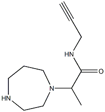 2-(1,4-diazepan-1-yl)-N-(prop-2-yn-1-yl)propanamide Struktur