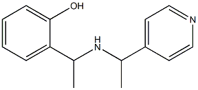 2-(1-{[1-(pyridin-4-yl)ethyl]amino}ethyl)phenol Struktur