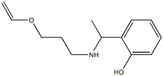 2-(1-{[3-(ethenyloxy)propyl]amino}ethyl)phenol Struktur