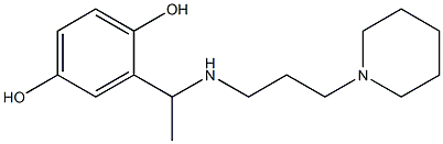 2-(1-{[3-(piperidin-1-yl)propyl]amino}ethyl)benzene-1,4-diol Struktur