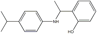 2-(1-{[4-(propan-2-yl)phenyl]amino}ethyl)phenol Struktur