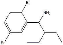 2-(1-amino-2-ethylbutyl)-1,4-dibromobenzene Struktur