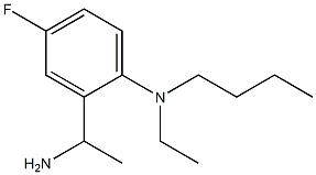 2-(1-aminoethyl)-N-butyl-N-ethyl-4-fluoroaniline Struktur