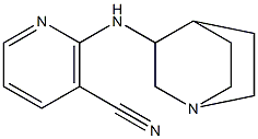 2-(1-azabicyclo[2.2.2]oct-3-ylamino)nicotinonitrile Struktur