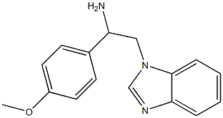 2-(1H-benzimidazol-1-yl)-1-(4-methoxyphenyl)ethanamine Struktur