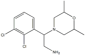 2-(2,3-dichlorophenyl)-2-(2,6-dimethylmorpholin-4-yl)ethan-1-amine Struktur