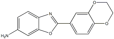 2-(2,3-dihydro-1,4-benzodioxin-6-yl)-1,3-benzoxazol-6-amine Struktur