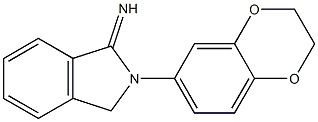 2-(2,3-dihydro-1,4-benzodioxin-6-yl)-2,3-dihydro-1H-isoindol-1-imine Struktur