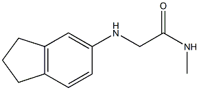 2-(2,3-dihydro-1H-inden-5-ylamino)-N-methylacetamide Struktur