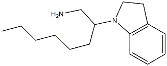 2-(2,3-dihydro-1H-indol-1-yl)octan-1-amine Struktur