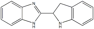 2-(2,3-dihydro-1H-indol-2-yl)-1H-1,3-benzodiazole Struktur