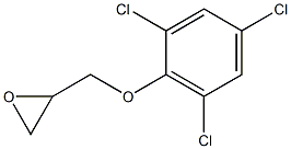 2-(2,4,6-trichlorophenoxymethyl)oxirane Struktur