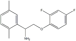 2-(2,4-difluorophenoxy)-1-(2,5-dimethylphenyl)ethanamine Struktur