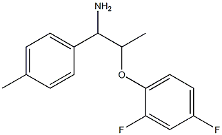 2-(2,4-difluorophenoxy)-1-(4-methylphenyl)propan-1-amine Struktur