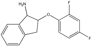 2-(2,4-difluorophenoxy)-2,3-dihydro-1H-inden-1-ylamine Struktur