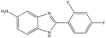 2-(2,4-difluorophenyl)-1H-benzimidazol-5-amine Struktur