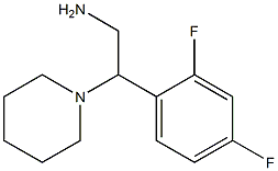 2-(2,4-difluorophenyl)-2-piperidin-1-ylethanamine Struktur