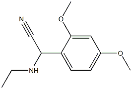 2-(2,4-dimethoxyphenyl)-2-(ethylamino)acetonitrile Struktur