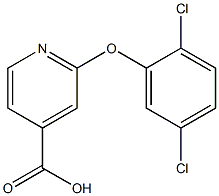 2-(2,5-dichlorophenoxy)pyridine-4-carboxylic acid Struktur