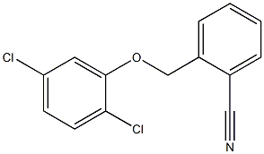 2-(2,5-dichlorophenoxymethyl)benzonitrile Struktur