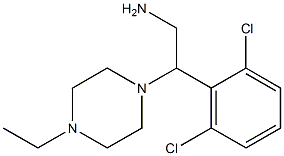 2-(2,6-dichlorophenyl)-2-(4-ethylpiperazin-1-yl)ethan-1-amine Struktur