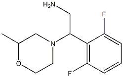 2-(2,6-difluorophenyl)-2-(2-methylmorpholin-4-yl)ethanamine Struktur