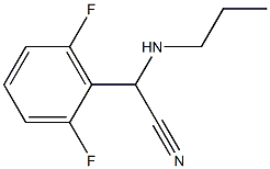 2-(2,6-difluorophenyl)-2-(propylamino)acetonitrile Struktur