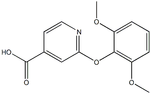 2-(2,6-dimethoxyphenoxy)pyridine-4-carboxylic acid Struktur