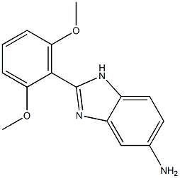 2-(2,6-dimethoxyphenyl)-1H-benzimidazol-5-amine Struktur