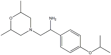 2-(2,6-dimethylmorpholin-4-yl)-1-(4-isopropoxyphenyl)ethanamine Struktur