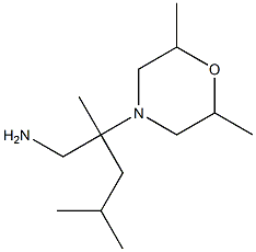 2-(2,6-dimethylmorpholin-4-yl)-2,4-dimethylpentan-1-amine Struktur