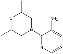 2-(2,6-dimethylmorpholin-4-yl)pyridin-3-amine Struktur