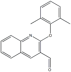 2-(2,6-dimethylphenoxy)quinoline-3-carbaldehyde Struktur