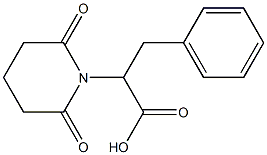 2-(2,6-dioxopiperidin-1-yl)-3-phenylpropanoic acid Struktur