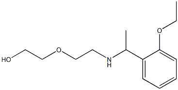 2-(2-{[1-(2-ethoxyphenyl)ethyl]amino}ethoxy)ethan-1-ol Struktur