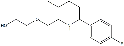 2-(2-{[1-(4-fluorophenyl)pentyl]amino}ethoxy)ethan-1-ol Struktur