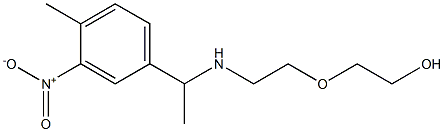 2-(2-{[1-(4-methyl-3-nitrophenyl)ethyl]amino}ethoxy)ethan-1-ol Struktur