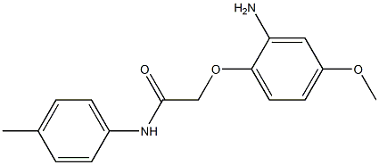 2-(2-amino-4-methoxyphenoxy)-N-(4-methylphenyl)acetamide Struktur