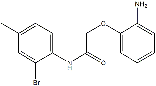 2-(2-aminophenoxy)-N-(2-bromo-4-methylphenyl)acetamide Struktur