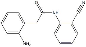 2-(2-aminophenyl)-N-(2-cyanophenyl)acetamide Struktur