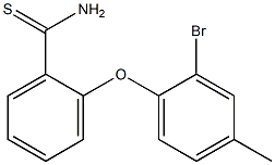 2-(2-bromo-4-methylphenoxy)benzene-1-carbothioamide Struktur