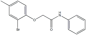 2-(2-bromo-4-methylphenoxy)-N-phenylacetamide Struktur