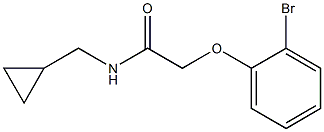 2-(2-bromophenoxy)-N-(cyclopropylmethyl)acetamide Struktur