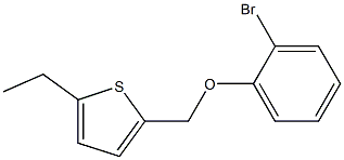 2-(2-bromophenoxymethyl)-5-ethylthiophene Struktur