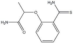 2-(2-carbamothioylphenoxy)propanamide Struktur